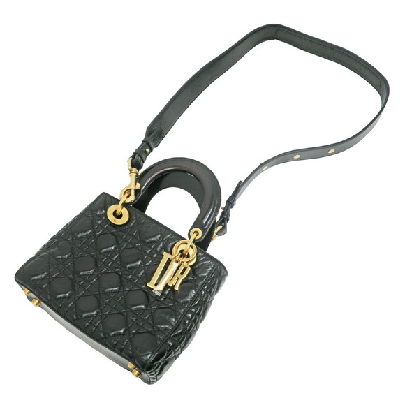 Dior Lady Dior Small Handbag Black - Picture 9 of 10